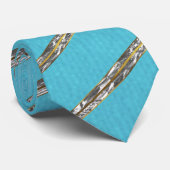 Stropdas met blauwe streep (Opgerold)