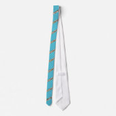 Stropdas met blauwe streep (Achterkant)