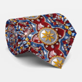 Stropdas met Colombiaanse kleuren Design (Opgerold)