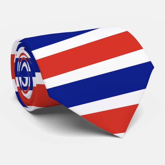 Stropdas met Costa Ricaanse vlag (Opgerold)