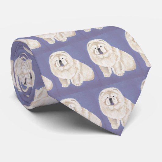 Stropdas met creamchow (Opgerold)