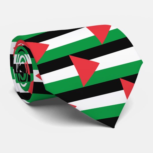 Stropdas met de Palestijnse vlag (Opgerold)