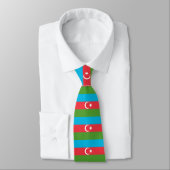 Stropdas met de vlag van Azerbeidzjan (Gebonden)