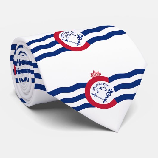 Stropdas met de vlag van Cincinnati (Opgerold)