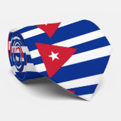 Stropdas met de vlag van Cuba (Opgerold)
