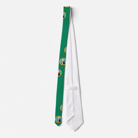 Stropdas met de vlag van de staat Washington - VS (Achterkant)