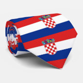 Stropdas met de vlag van Kroatië (Opgerold)