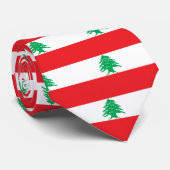 Stropdas met de vlag van Libanon (Opgerold)