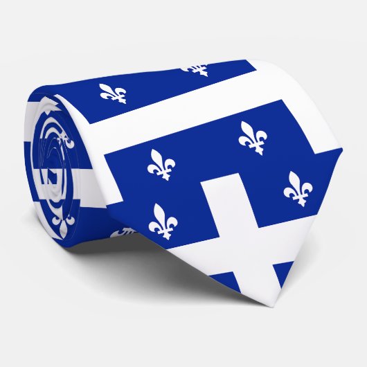 Stropdas met de vlag van Quebec, Canada (Opgerold)
