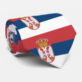Stropdas met de vlag van Servië (Opgerold)