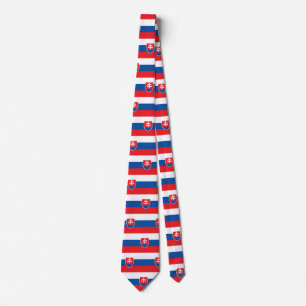 Stropdas met de vlag van Slowakije