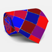 Stropdas met diamantvorm (Opgerold)