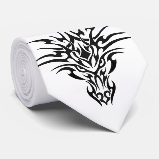 stropdas met drakenkop (Opgerold)