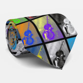 Stropdas met dubbele bits - Stijlkunst (Opgerold)