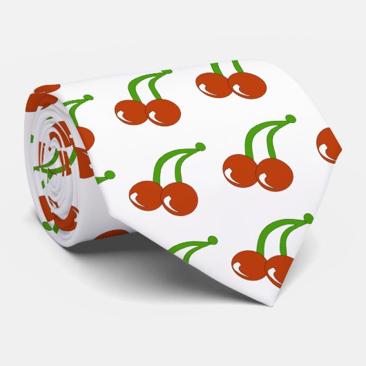 stropdas met een zeer kersenslag (Opgerold)