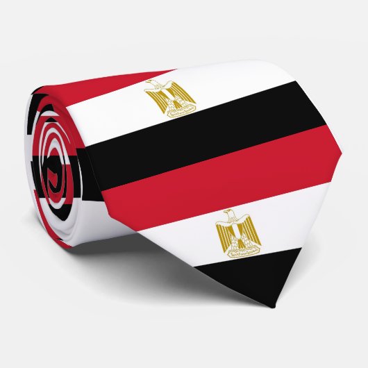 Stropdas met Egyptische vlag (Opgerold)
