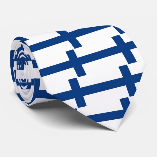 Stropdas met Finse vlag (Opgerold)