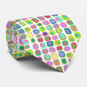Stropdas met gekleurde vormen (Opgerold)