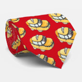 Stropdas met gele Taxi Cab (Opgerold)