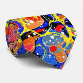 Stropdas met gemarmerd Butterfly Splash (Opgerold)