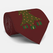 Stropdas met gevierde kerstMannen (Opgerold)