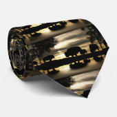 Stropdas met goudbuffels (Opgerold)