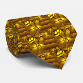 Stropdas met gouden kerst (Opgerold)