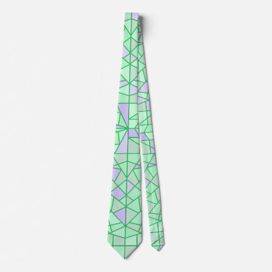Stropdas met groen plus-ontwerp (Voorkant)