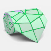 Stropdas met groen plus-ontwerp (Opgerold)