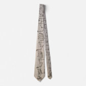 Stropdas met hand gekopieerd Bach van Tony Cimino (Voorkant)