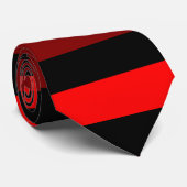 Stropdas met horizontale strepen van maroon, rood  (Opgerold)