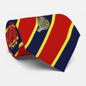 Stropdas met houten badge Bobwhite Striped Dress (Opgerold)