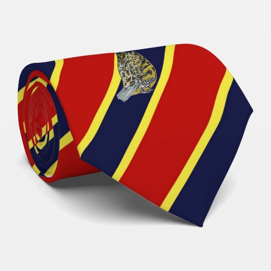 Stropdas met houten badge Bobwhite Striped Dress (Opgerold)