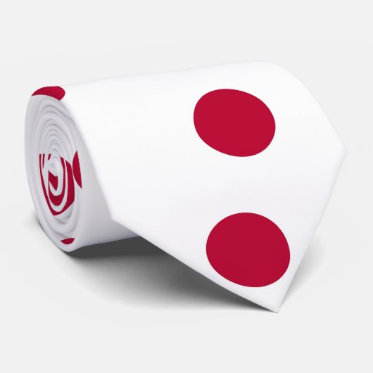 Stropdas met Japanse vlag (Opgerold)