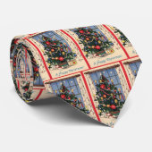 Stropdas met kerstbomen (Opgerold)