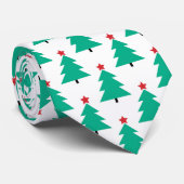 Stropdas met kerstbomen (Opgerold)
