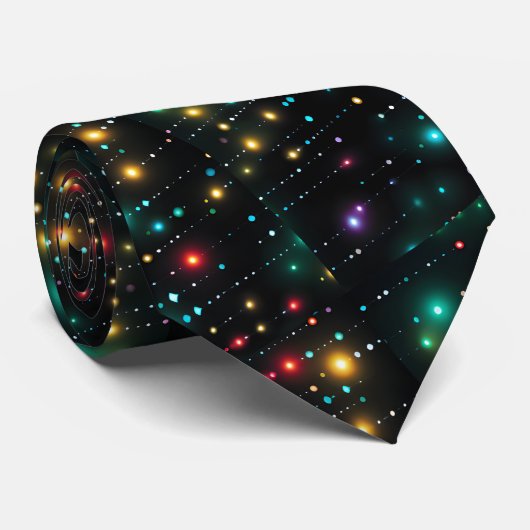 Stropdas met kerstlampjes (Opgerold)