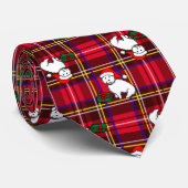 Stropdas met kersttasje (Opgerold)