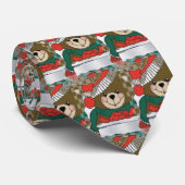 Stropdas met kerstTeddy Bear (Opgerold)