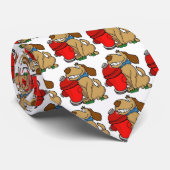 Stropdas met klaver (poetbutler-coopster) (Opgerold)