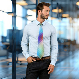 Stropdas met kleurrijke glazen mozaïekcontrole