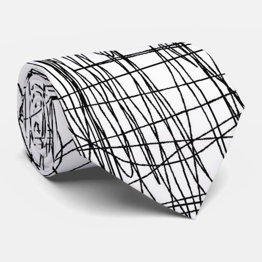 Stropdas met krabbel (Opgerold)