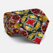 Stropdas met Los Angeles Kleuren Design (Opgerold)