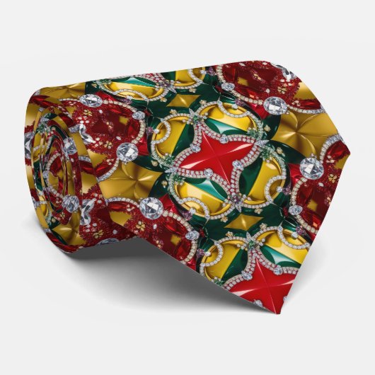 Stropdas met Los Angeles Kleuren Design (Opgerold)