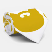 Stropdas met meerdere gele oorten (Opgerold)