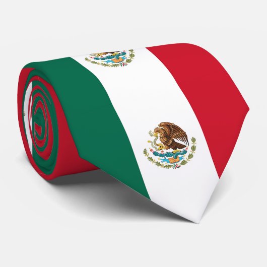 Stropdas met Mexicaanse vlag (Opgerold)