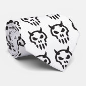 stropdas met minischedel (Opgerold)