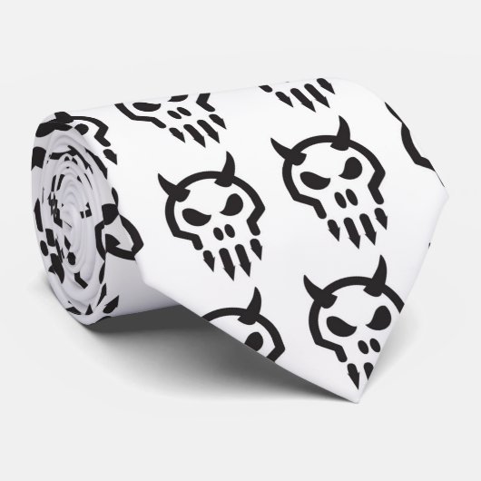 stropdas met minischedel (Opgerold)