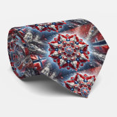 Stropdas met Noorse kleuren Design (Opgerold)