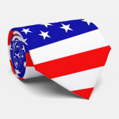 Stropdas met patriottische sterren en strepen (Opgerold)
